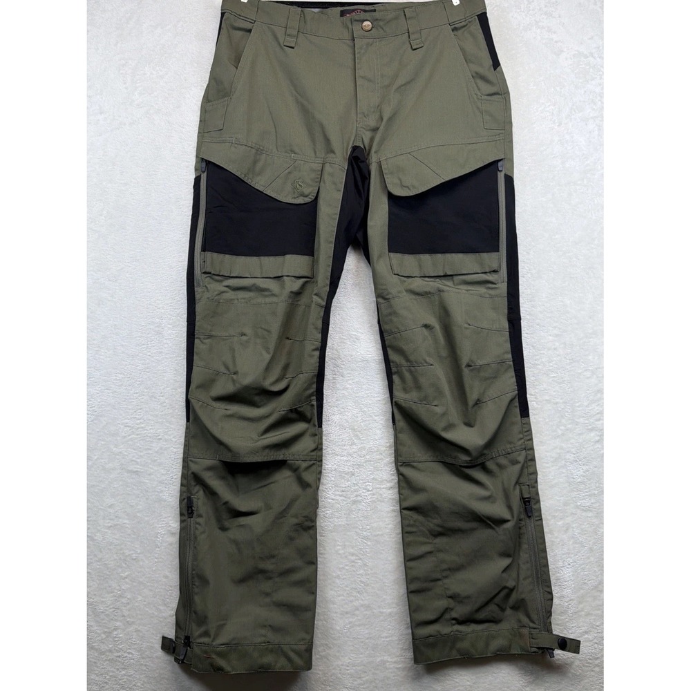 TRU-SPEC Mens Tactical Cargo Pants 36x34 Olive Black Ripstop Reinforced Knee